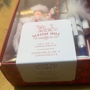 Ornament Set - Red and White(in snow much fun bag)